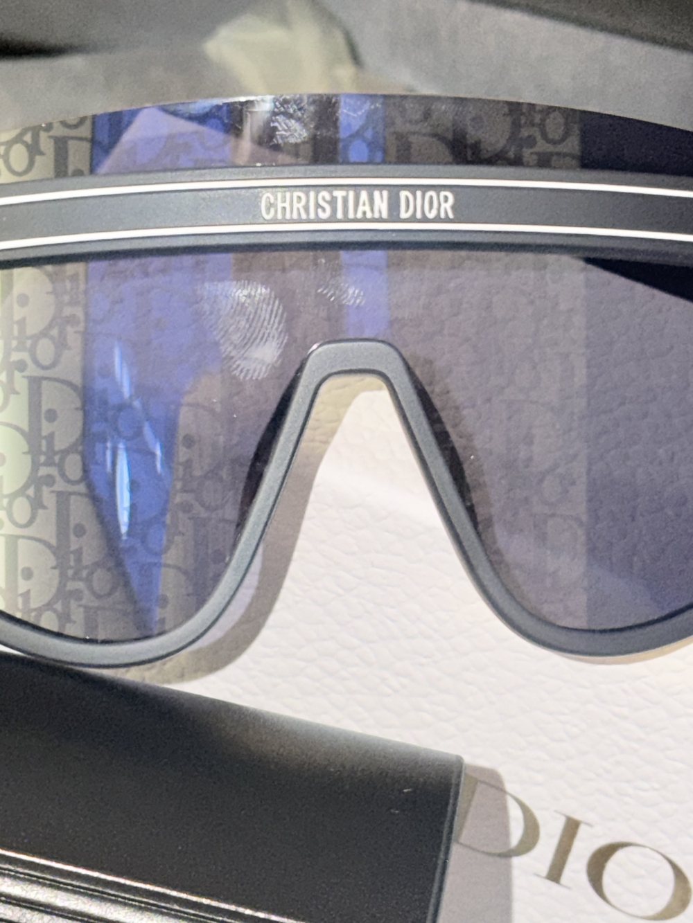 Dior Gold-Tone Sunglasses Temple Detail